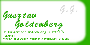 gusztav goldemberg business card